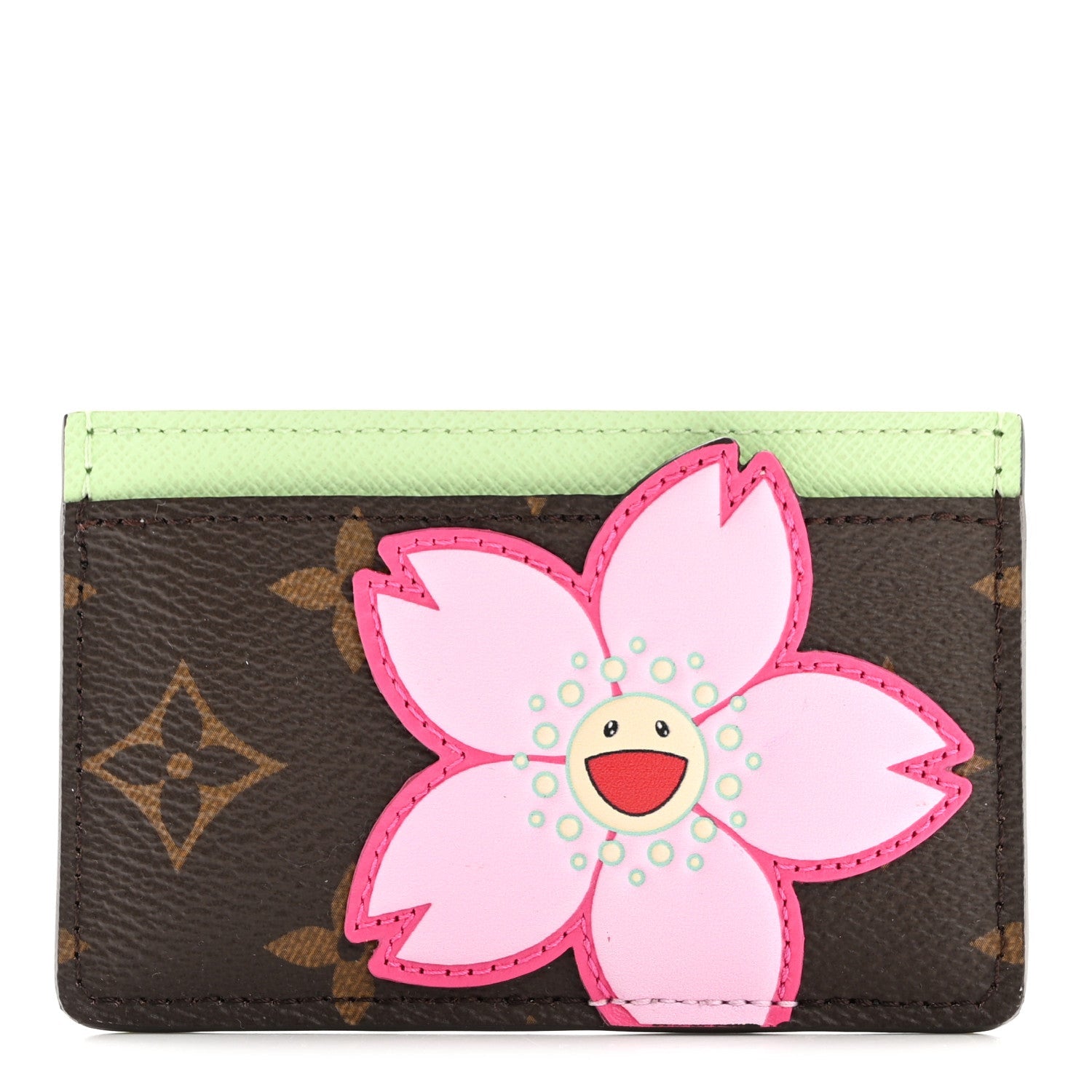 LV X TM Monogram Cherry Blossom  Holder Sakura Brown