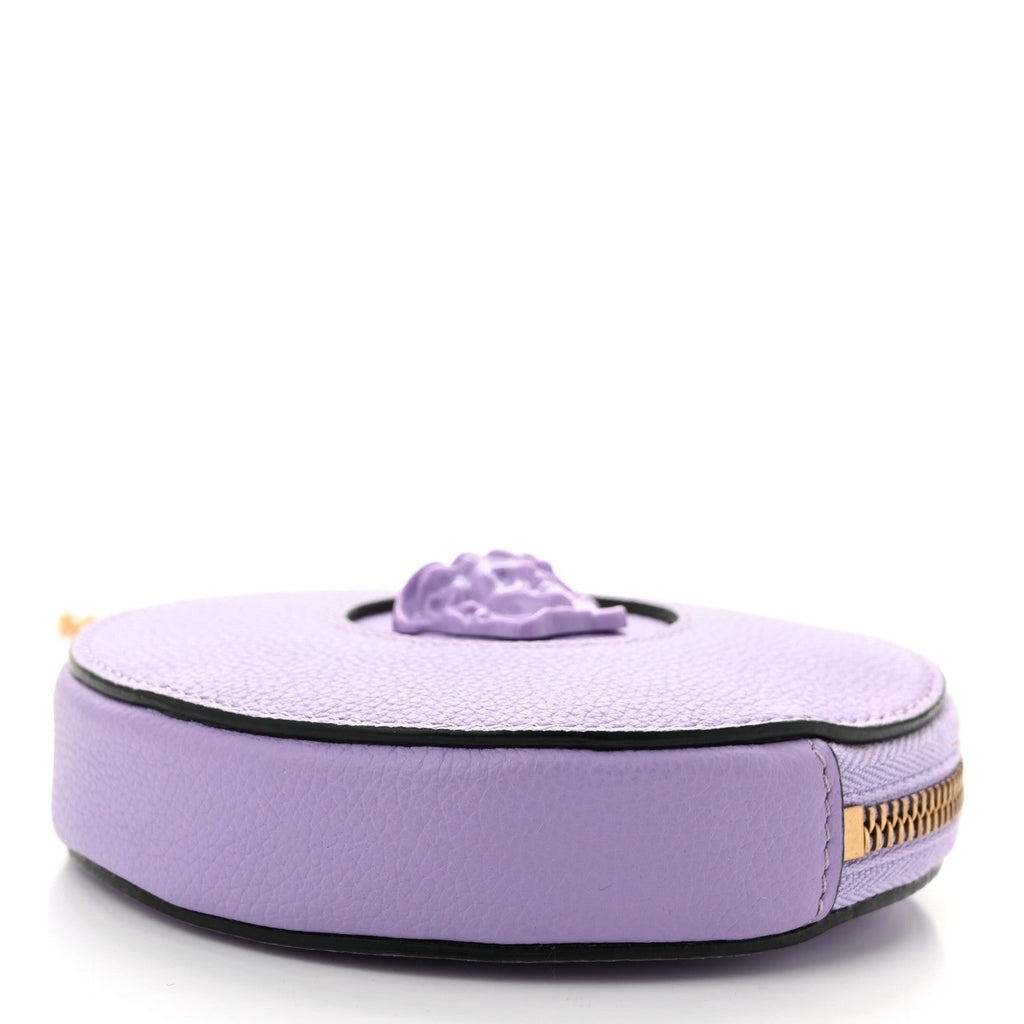Calfskin La Medusa Round Chain Pouch Lilac