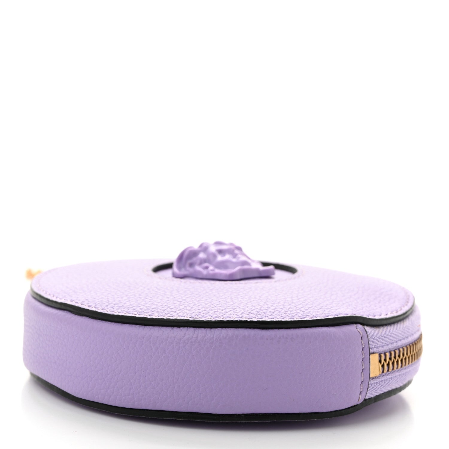 Calfskin La Medusa Round Chain Pouch Lilac