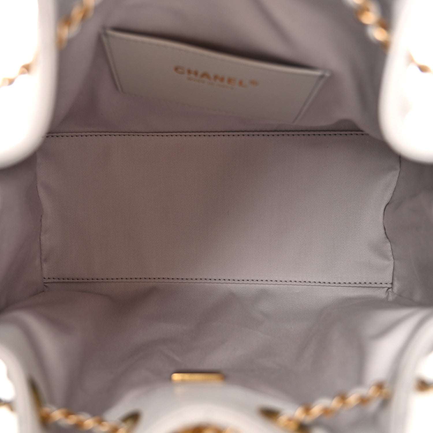 Caviar Quilted Small Chanel 25 Handbag Light Grey