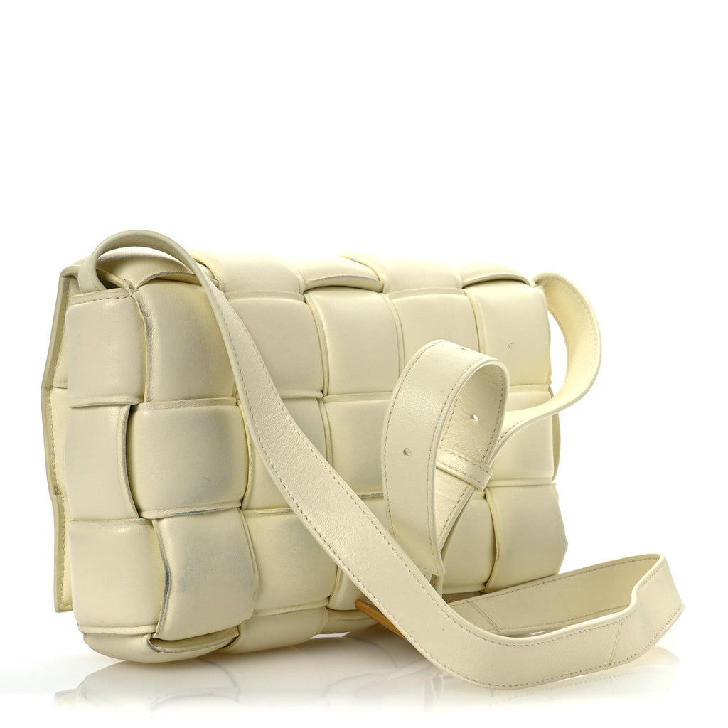 Nappa Maxi Intreccio Padded Cassette Crossbody Bag Zest