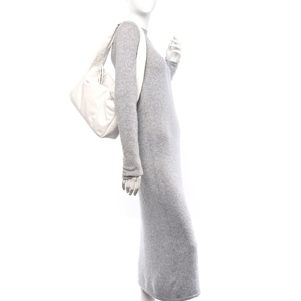 Lambskin Small Ryan Puffer Bag White