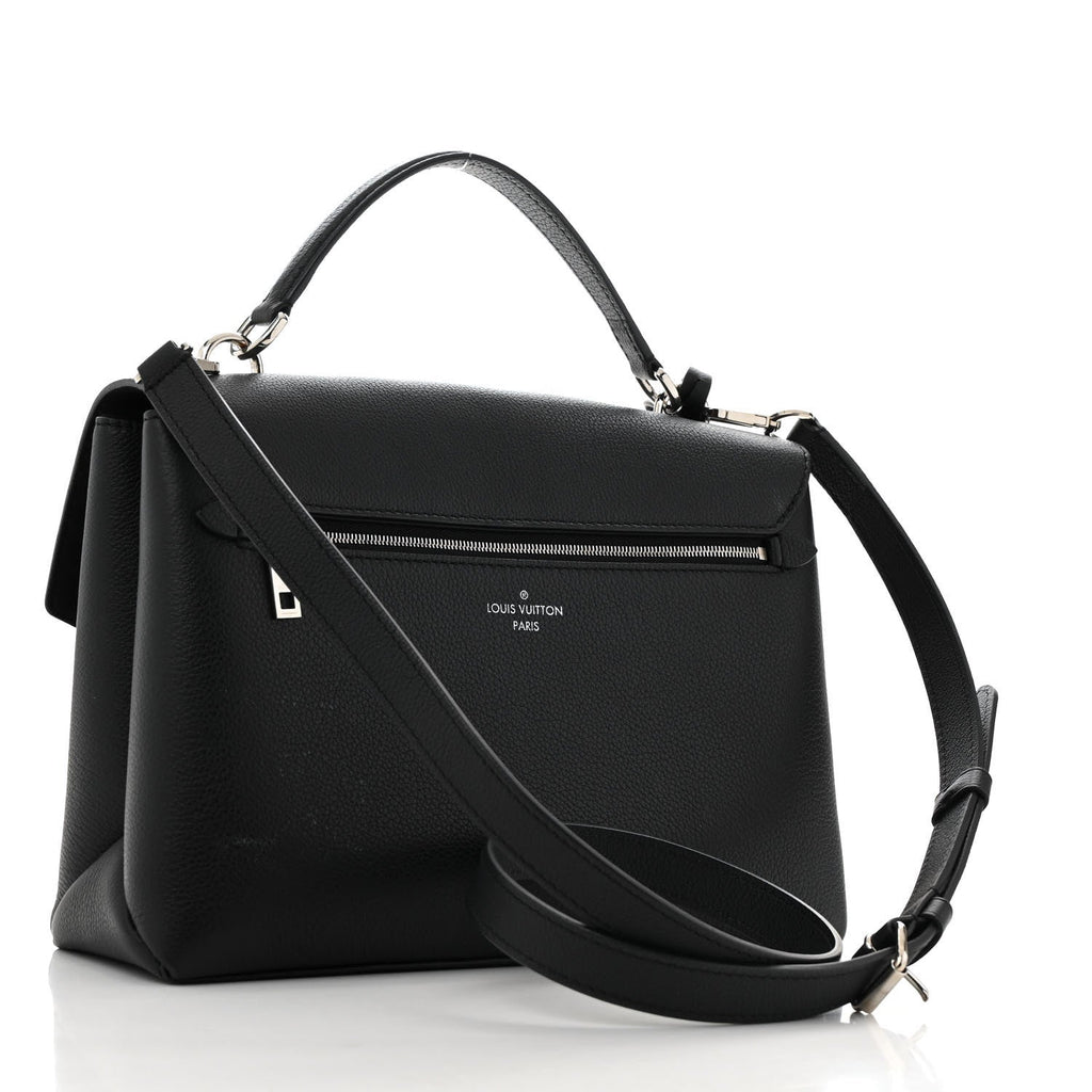 Soft Calfskin My Lockme Top Handle Black
