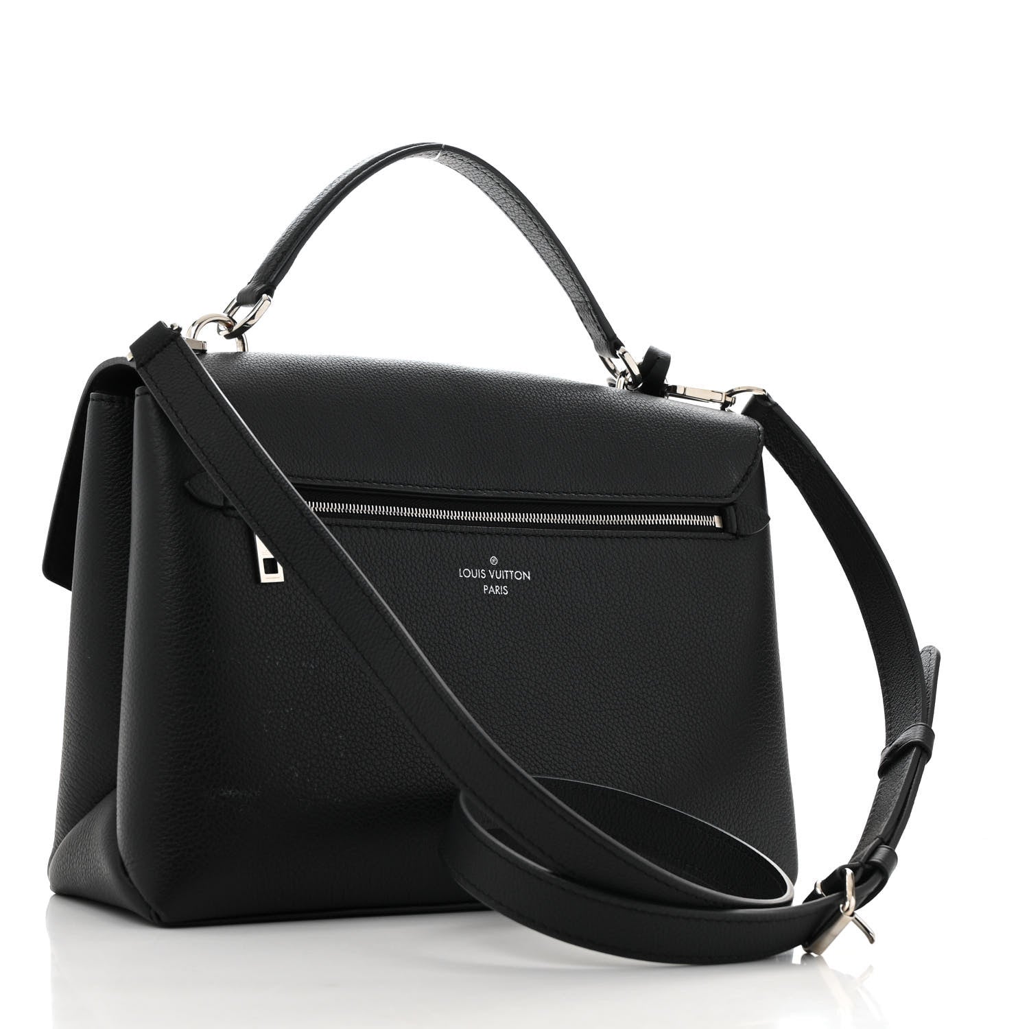 Soft Calfskin My Lockme Top Handle Black
