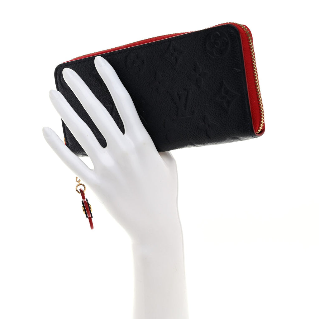 Empreinte Blooming Flowers Clemence Wallet Marine Rouge