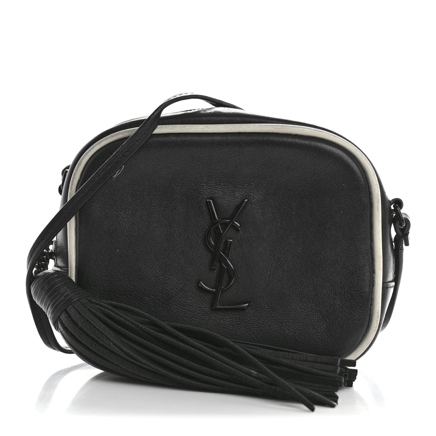 Nappa Monogram Blogger Bag Black White