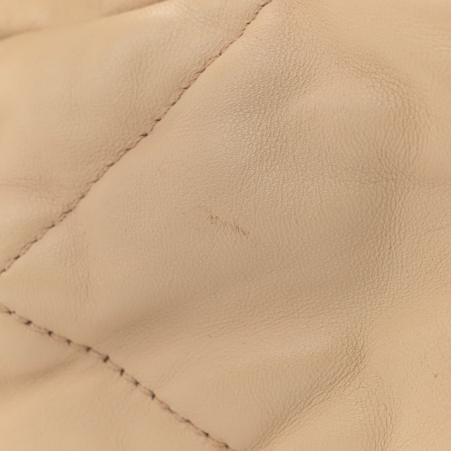 Goatskin Quilted Large Chanel 19 Flap Light Beige