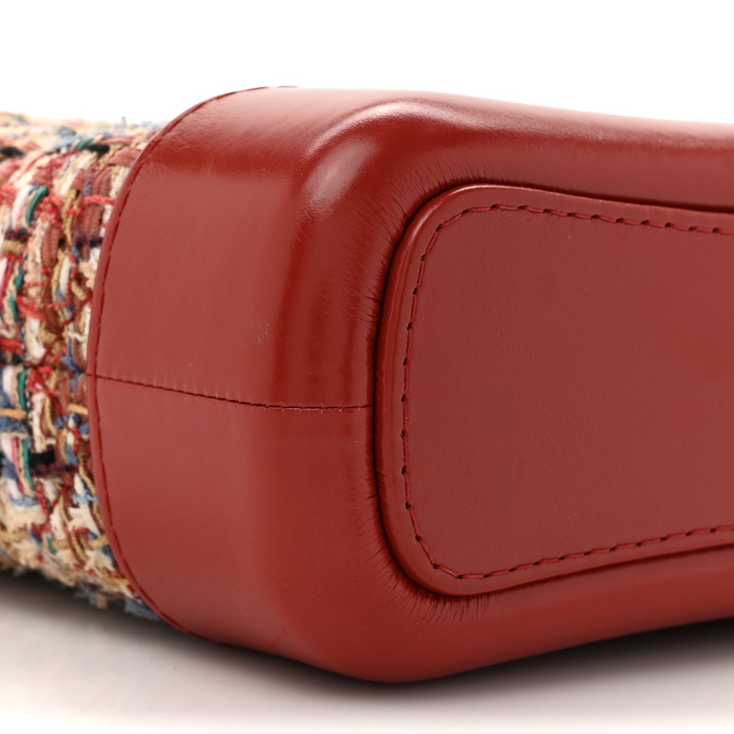 Tweed Calfskin Small Gabrielle Hobo Red Multicolor