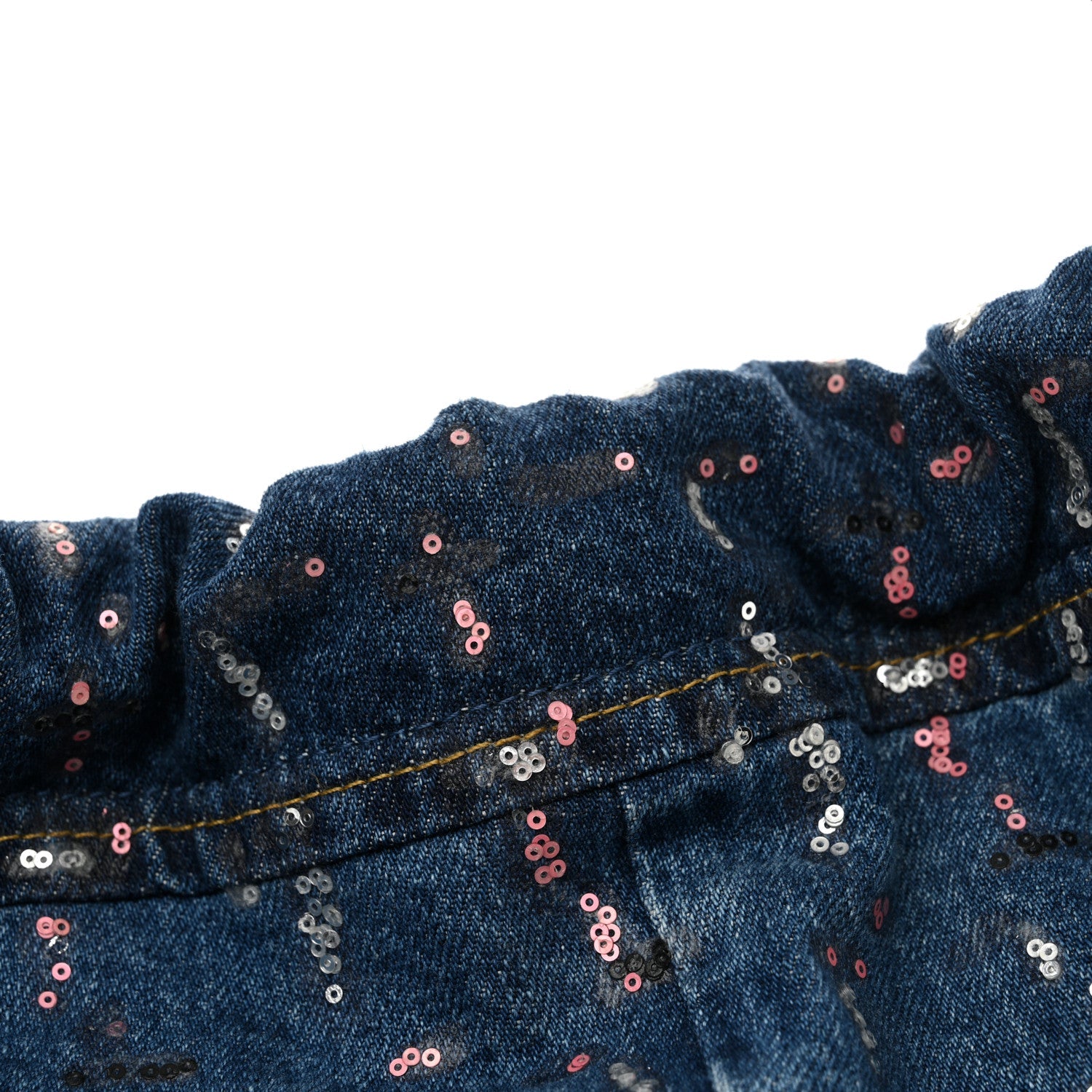 Denim Sequin Chanel 22 Blue