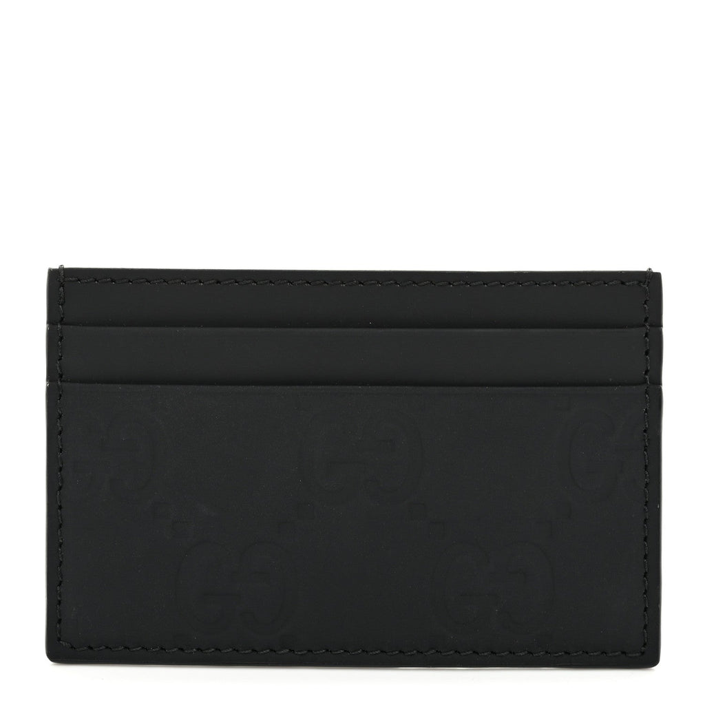 Rubber Effect GG Embossed  Holder Black