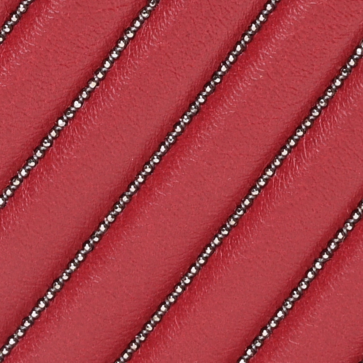 Lambskin Chevron Chain Stitched Medium Boy Flap Dark Red