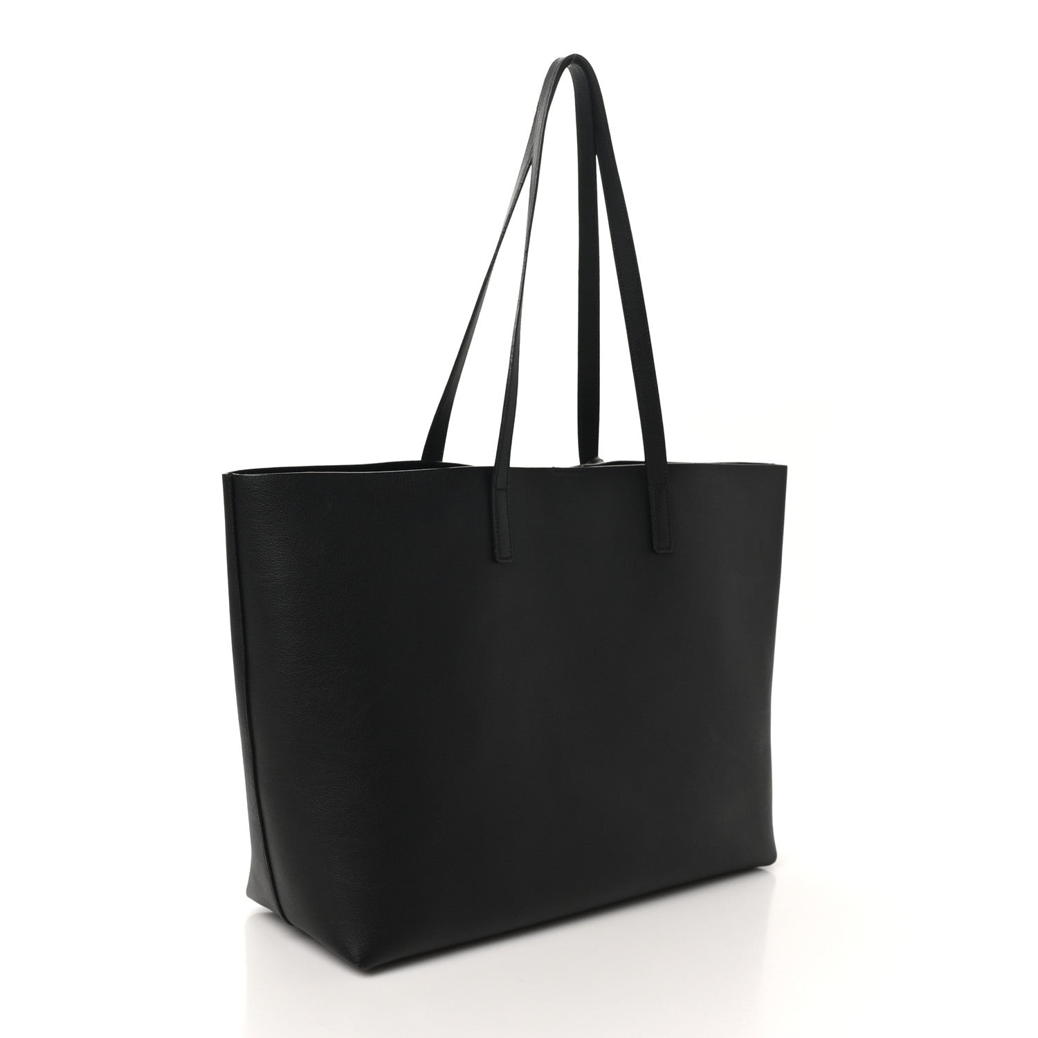 Calfskin Large Shopping Tote Black
