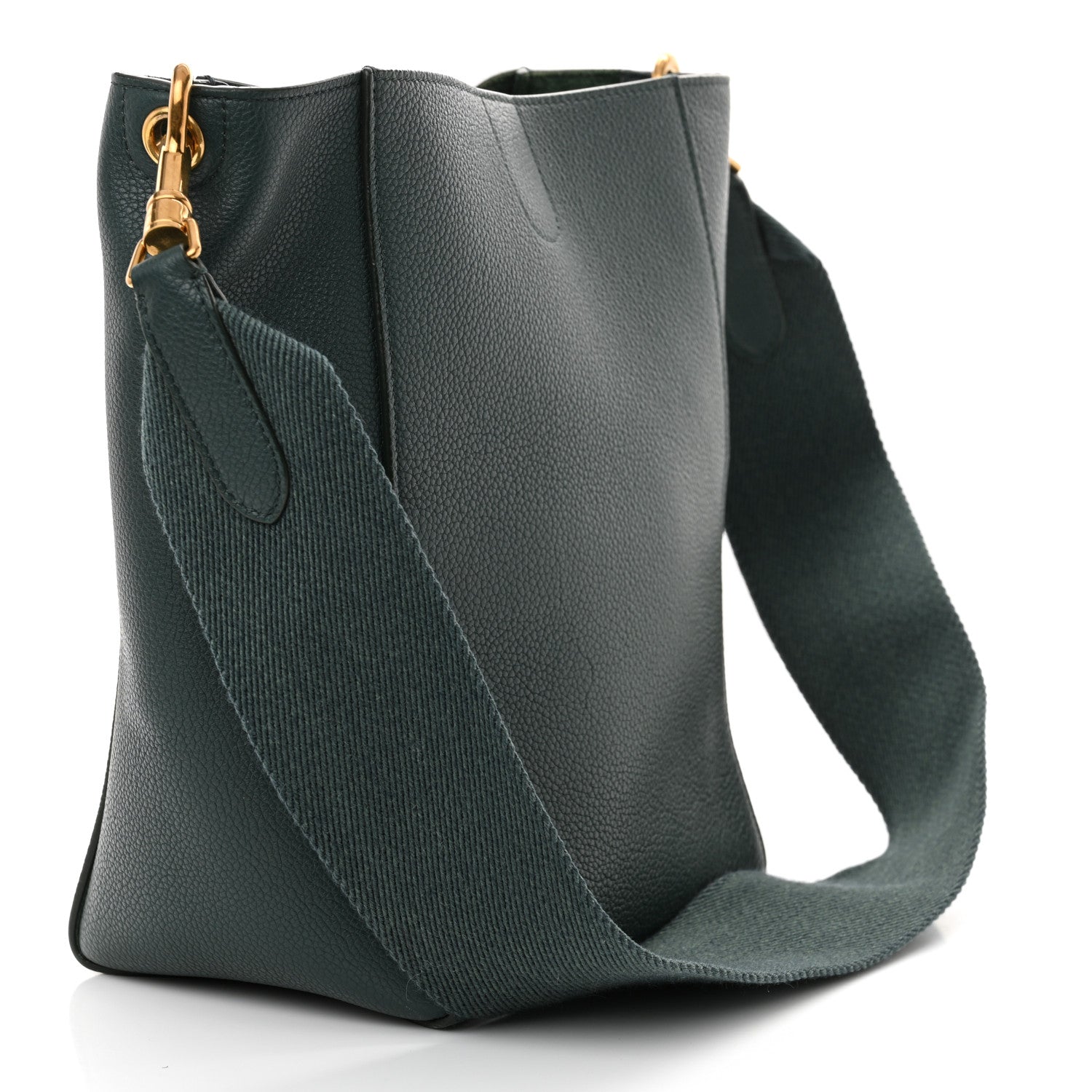 Soft Grained Calfskin Small Sangle Bucket Bag Amazone