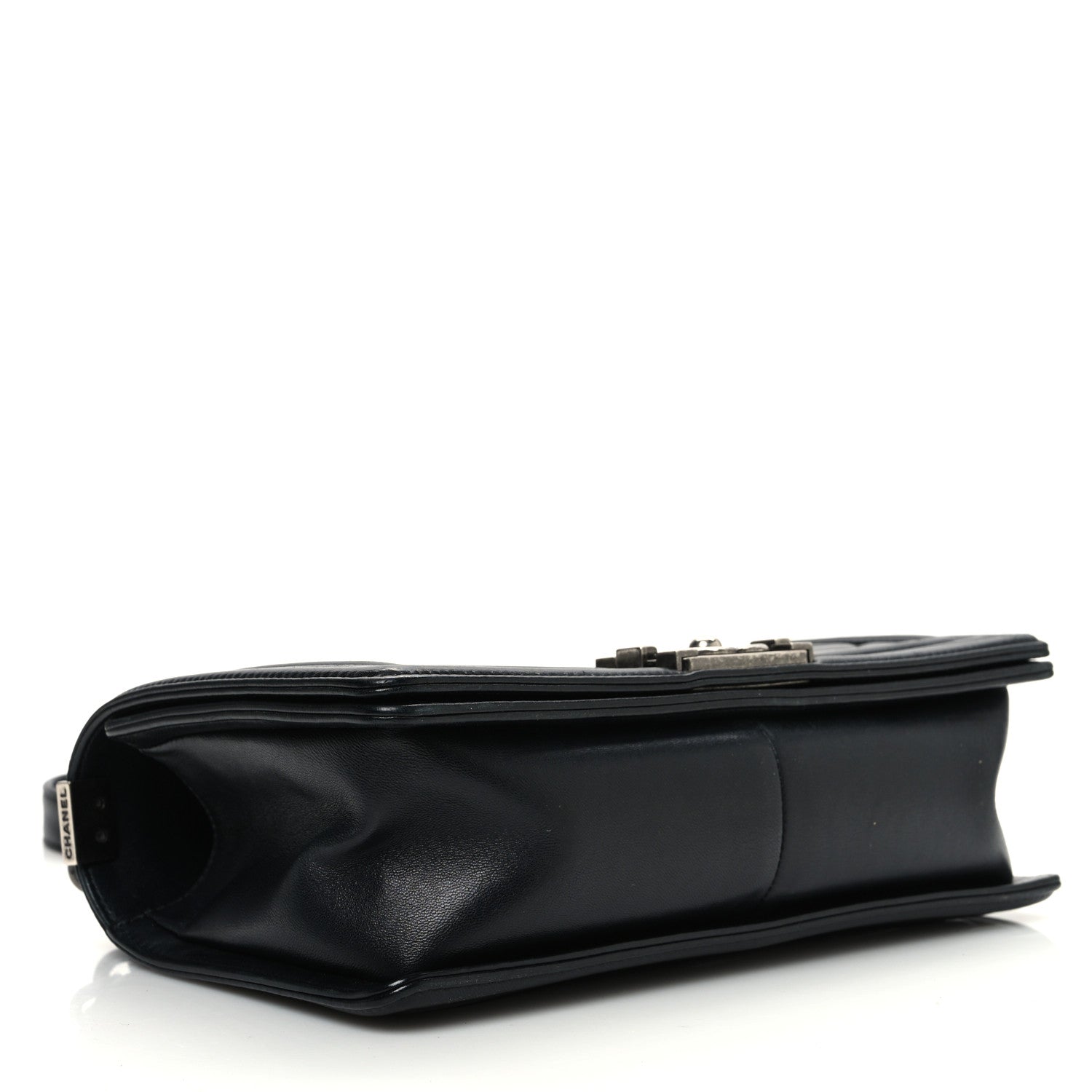 Lambskin Quilted Medium Boy Flap Black