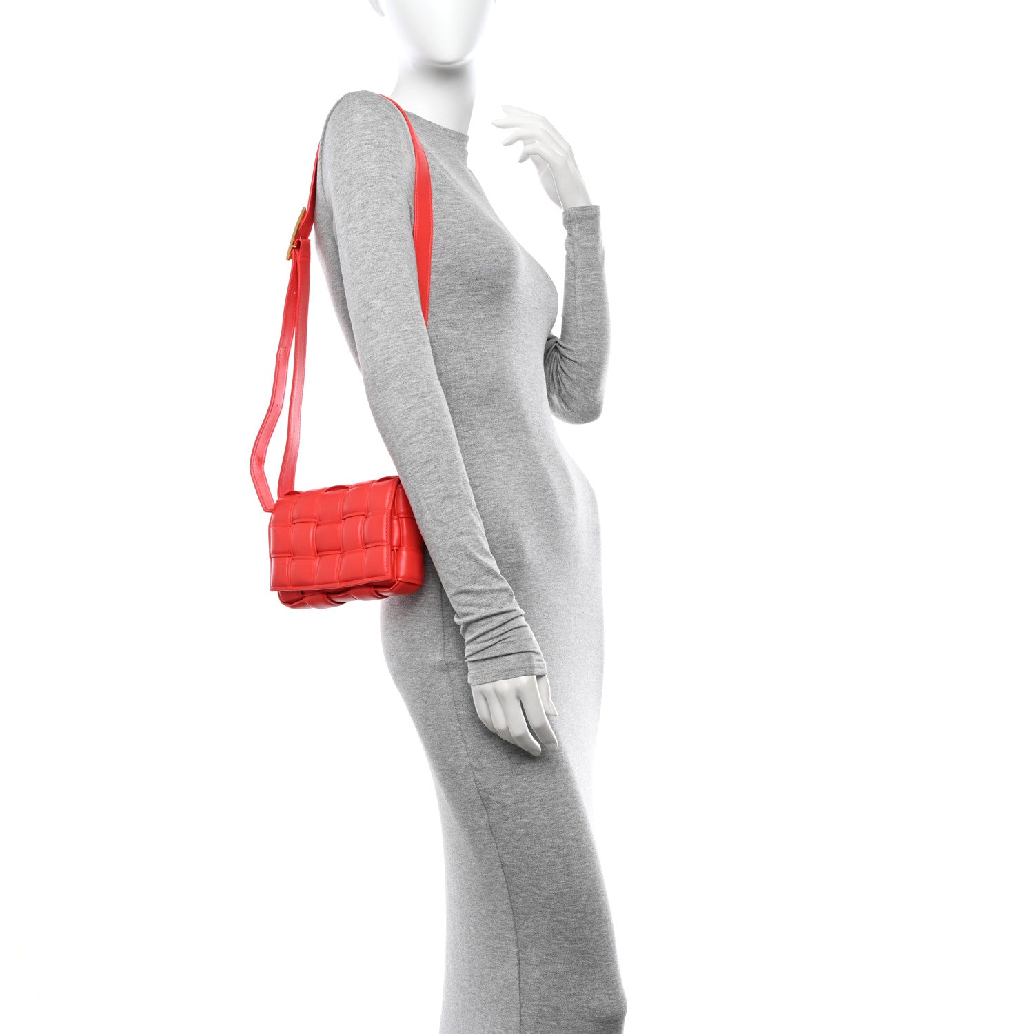 Nappa Maxi Intrecciato Small Padded Cassette Crossbody Bag Sunburst