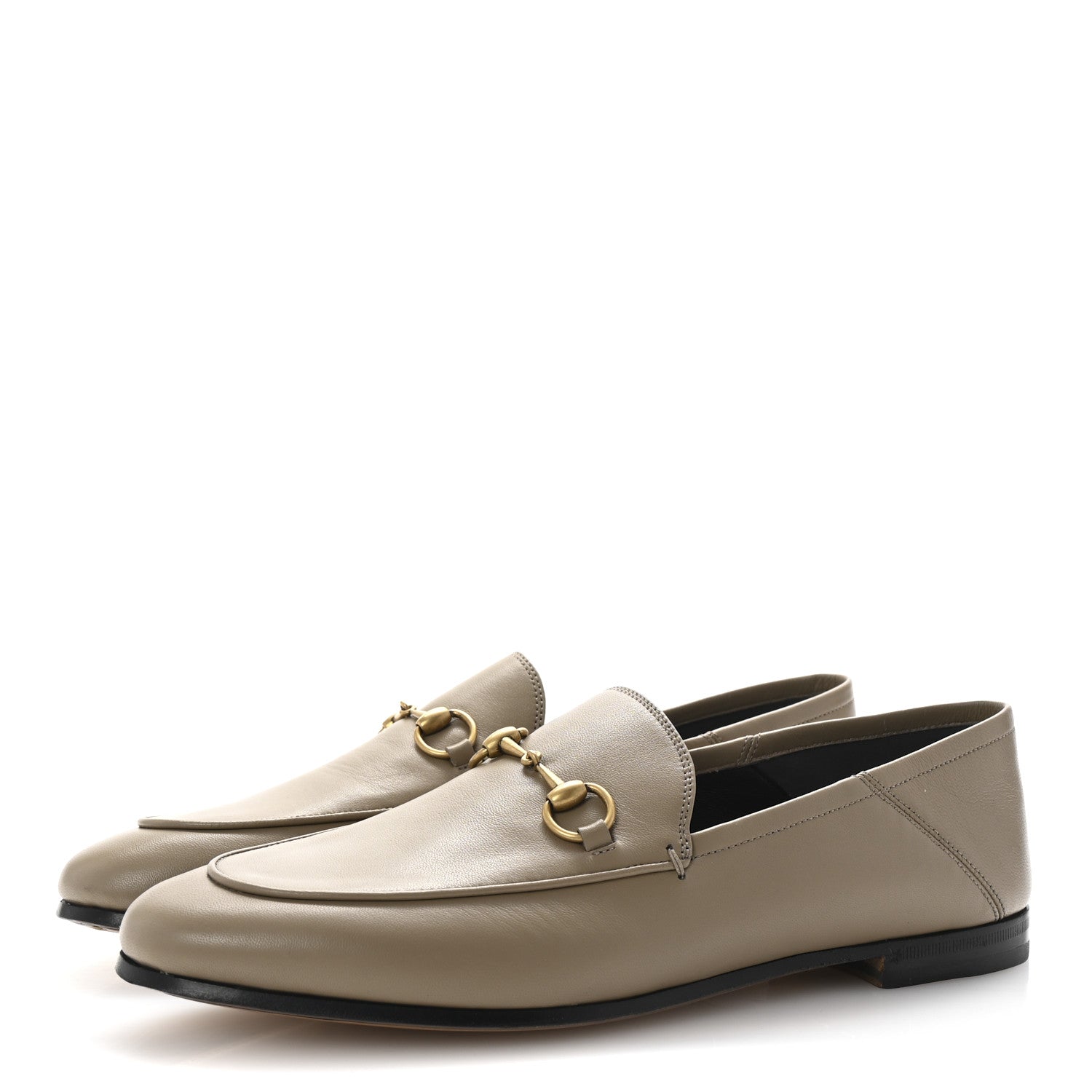 Lambskin Womens Brixton Horsebit Loafers 40 Mud