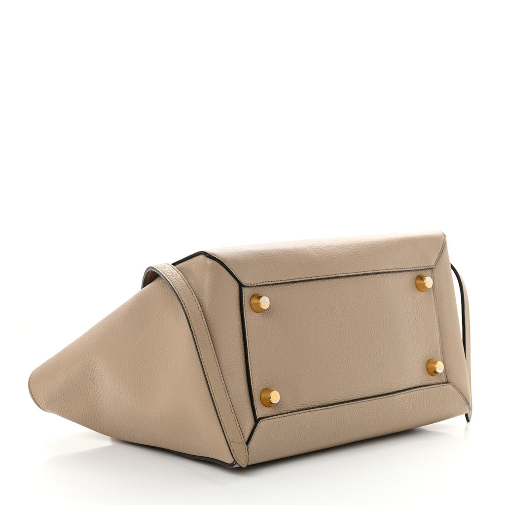 Grained Calfskin Mini Belt Bag Light Taupe