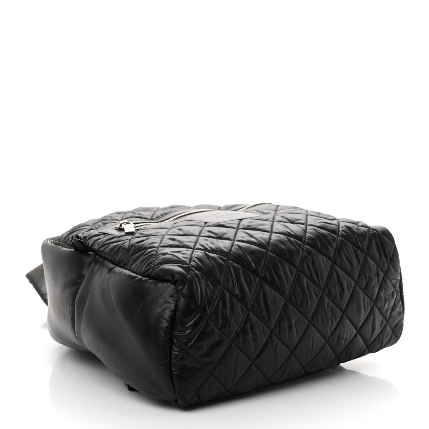 Nylon Quilted Coco Cocoon Backpack Black