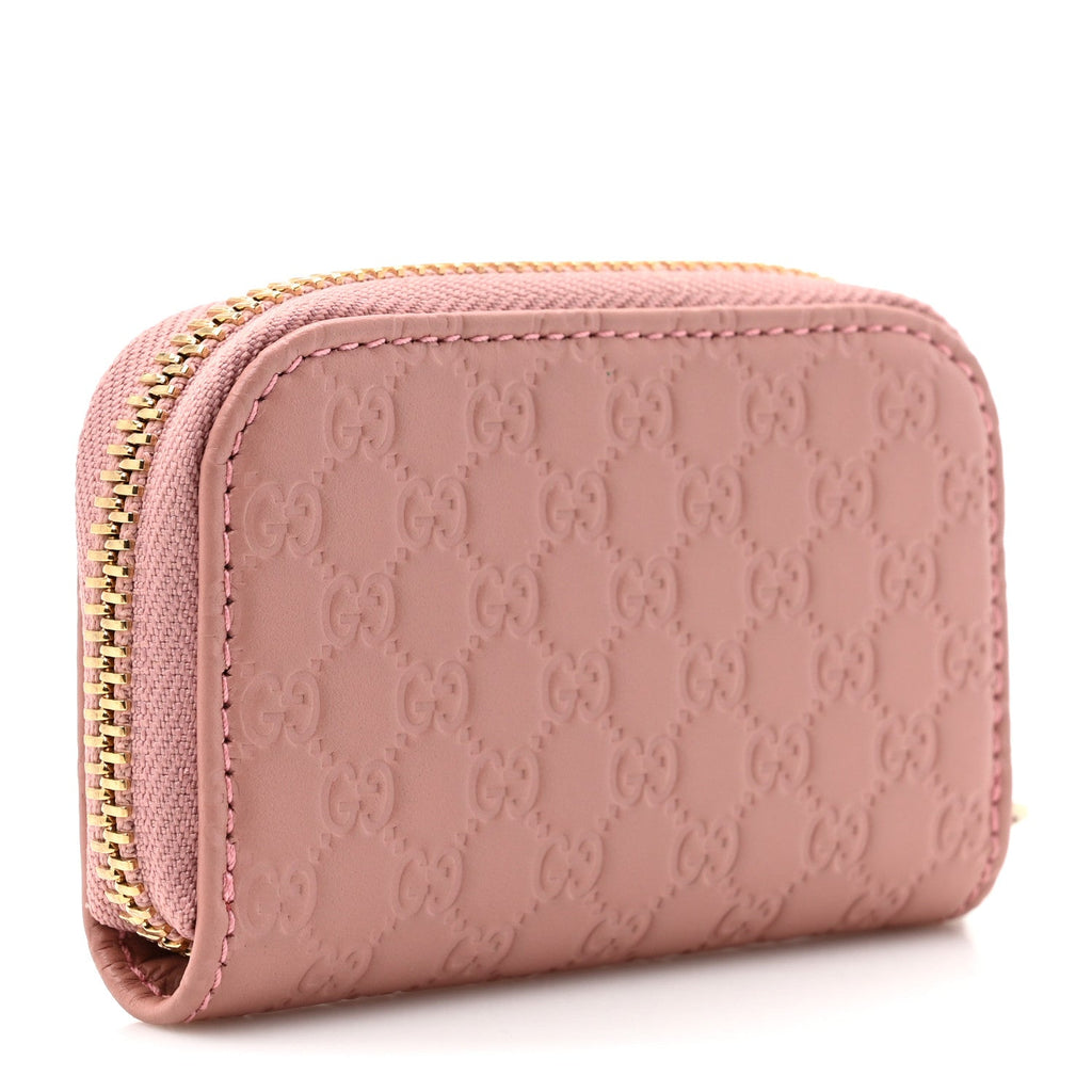 Microguccissima Zip Around  Case Soft Pink
