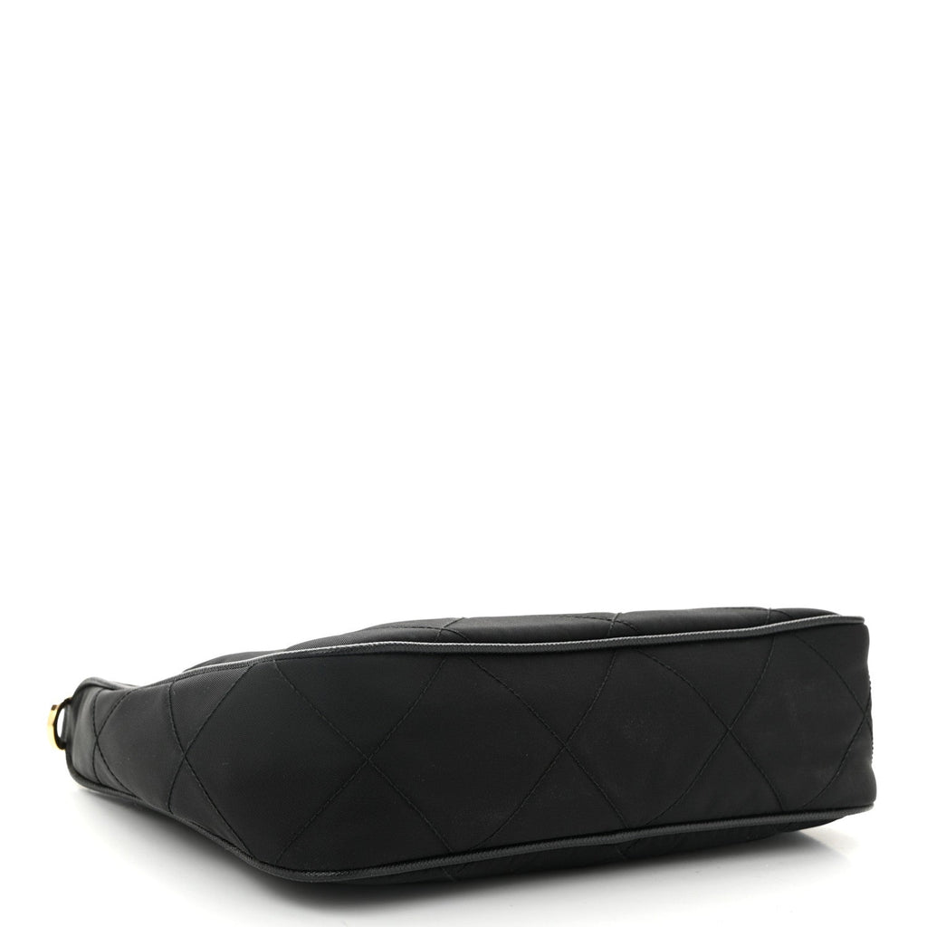 Re-Nylon Saffiano Stitched Mini Re-Edition 1995 Chaine Shoulder Bag Black