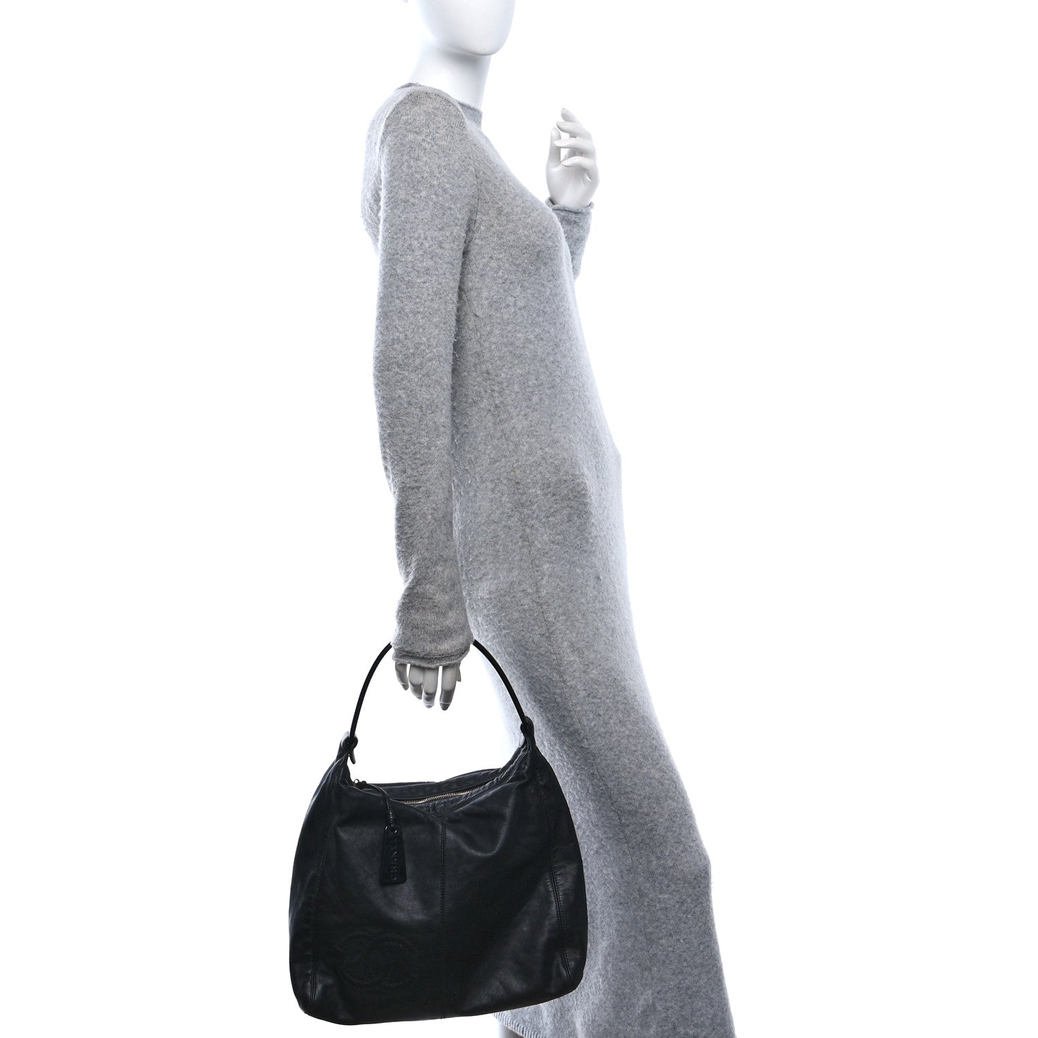 Calfskin CC Hobo Black