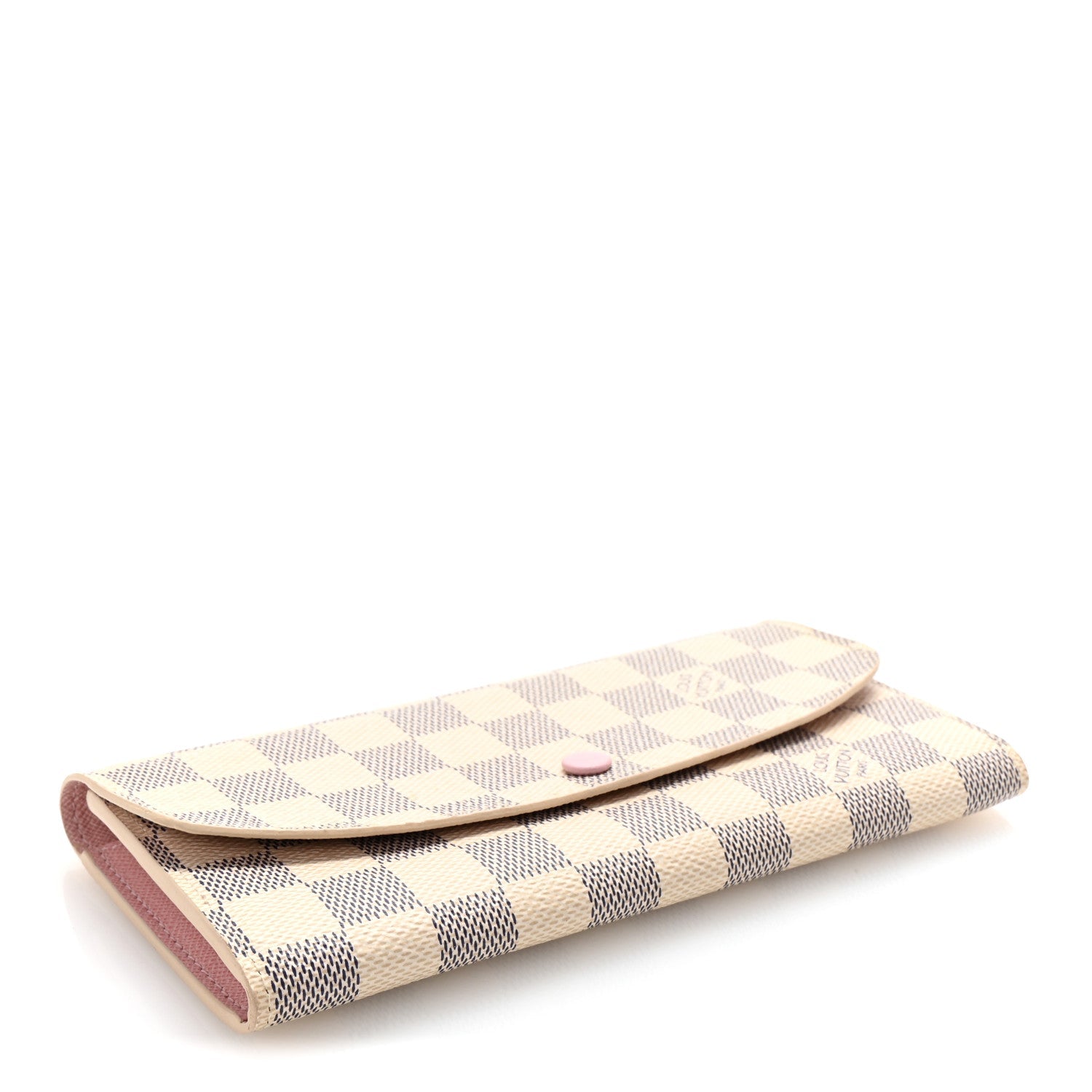 Damier Azur Emilie Wallet Rose Ballerine