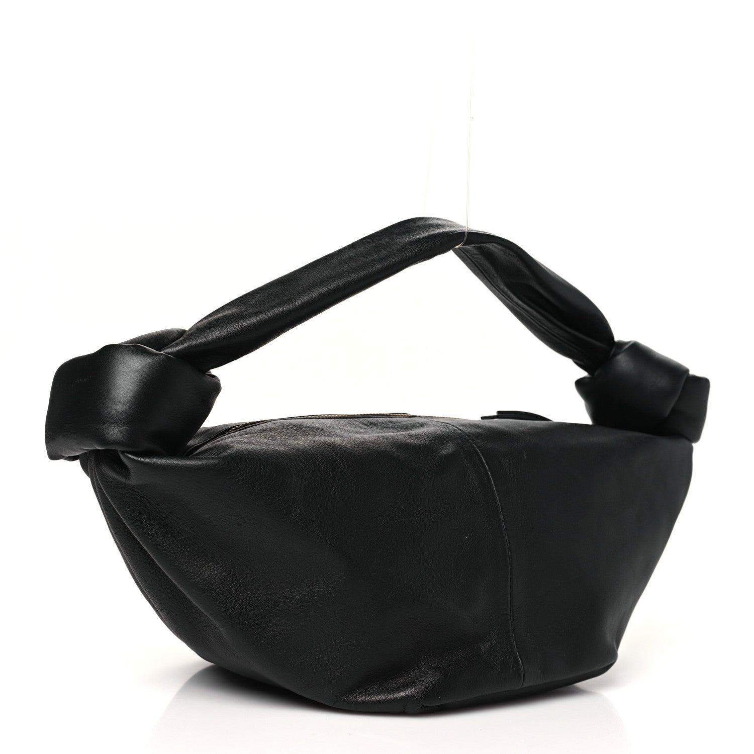 Calfskin Mini Double Knot Bag Black