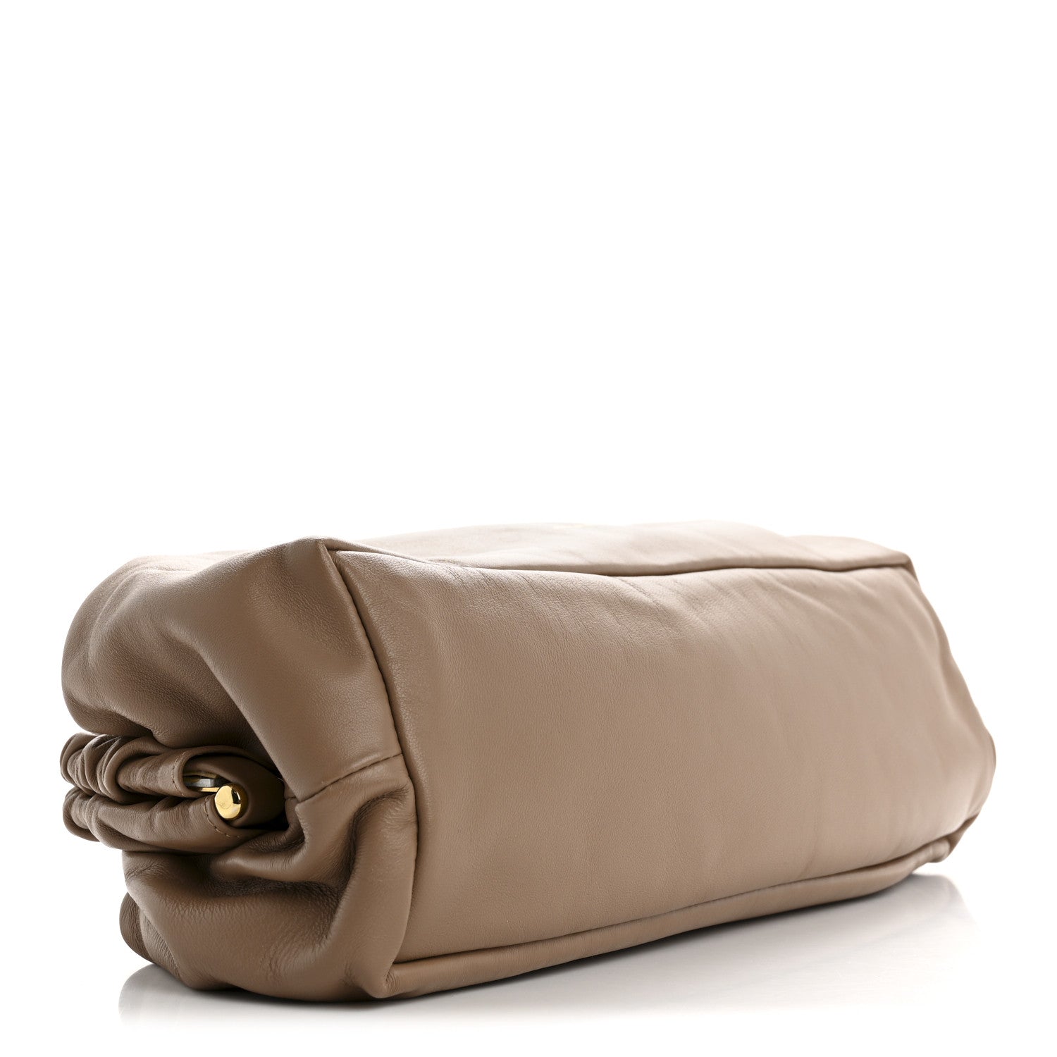 Lambskin Cloud Clutch Biscotto