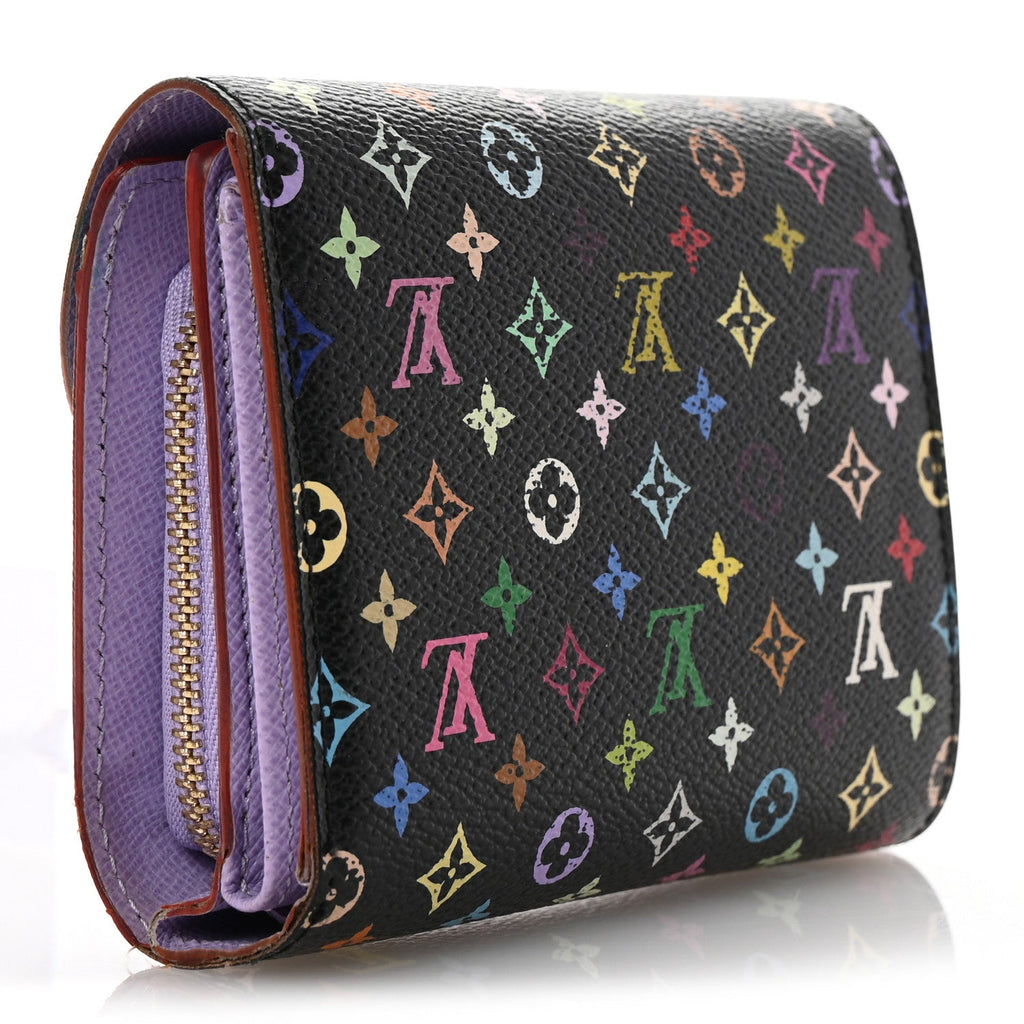 Monogram Multicolor Joey Wallet Black Violet