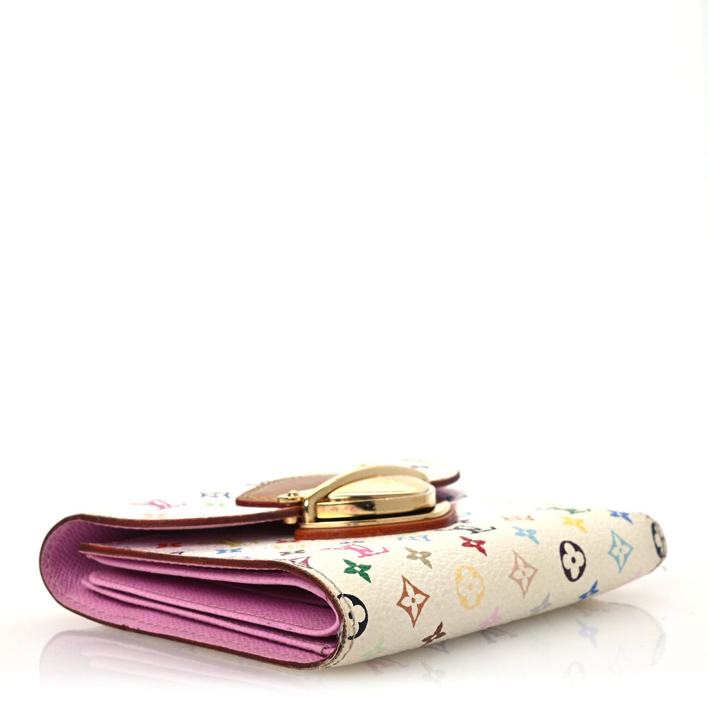 Monogram Multicolor Joey Wallet White Litchi