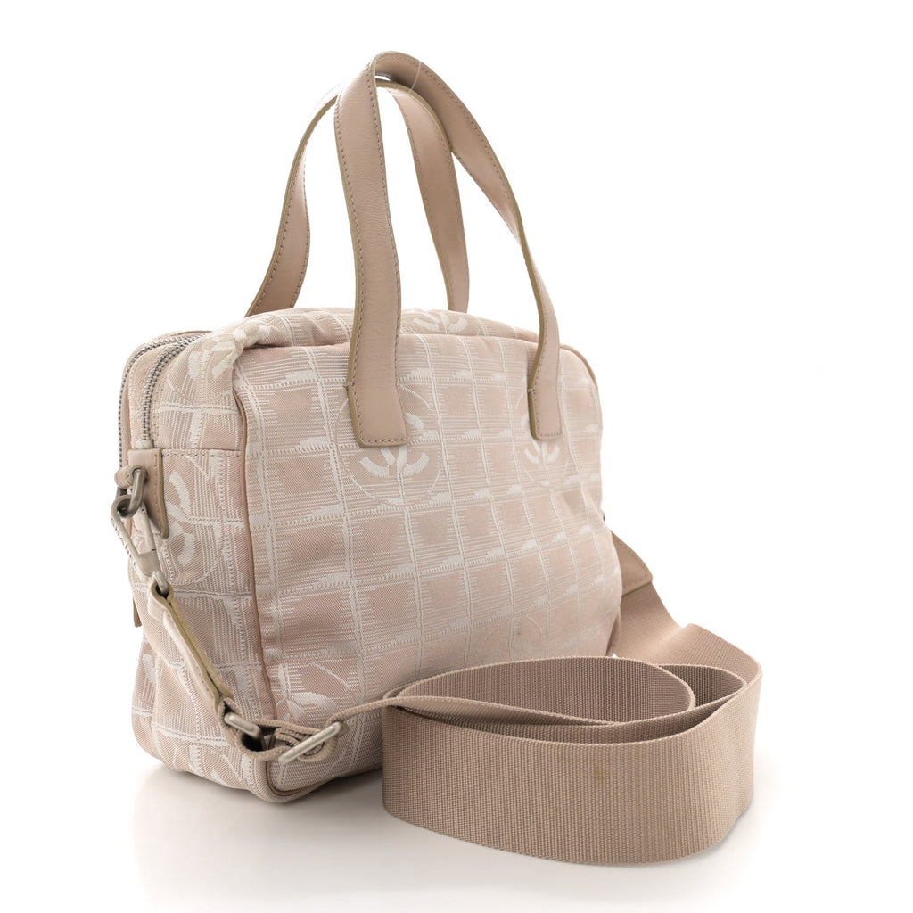 Nylon Small Travel Tote Beige