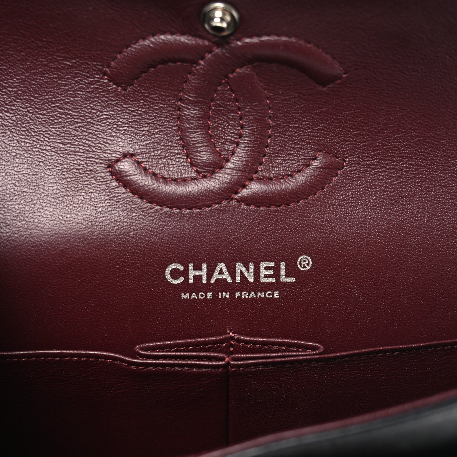 Lambskin Quilted Small Double Flap Black