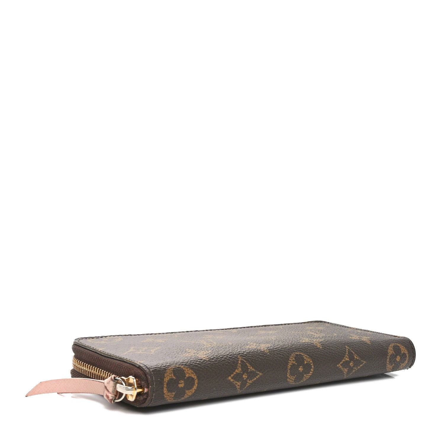 Monogram Clemence Wallet Rose Ballerine