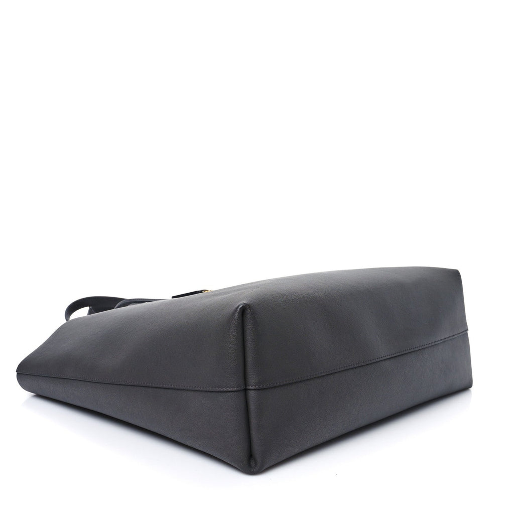 Calfskin Large Shopping Tote Fog