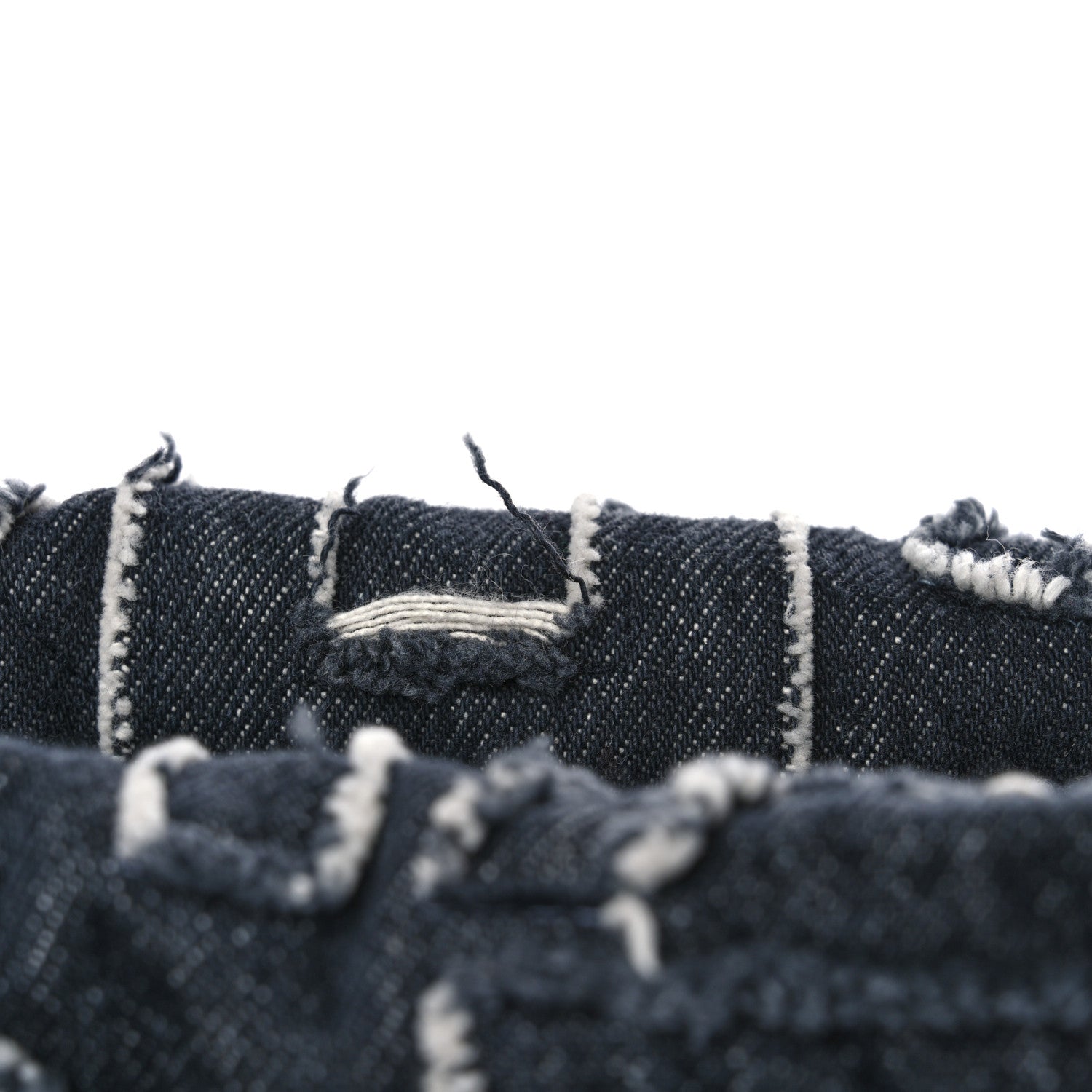 Denim Patchwork Quilted Chanel 22 Black