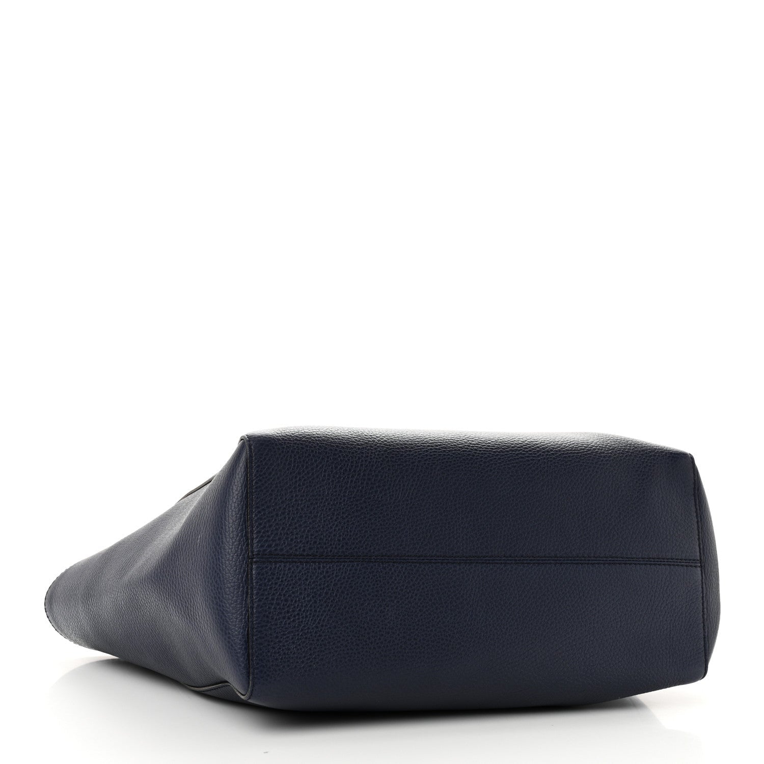 Dollar Calfskin Medium Swing Tote Marine Deep Cobalt