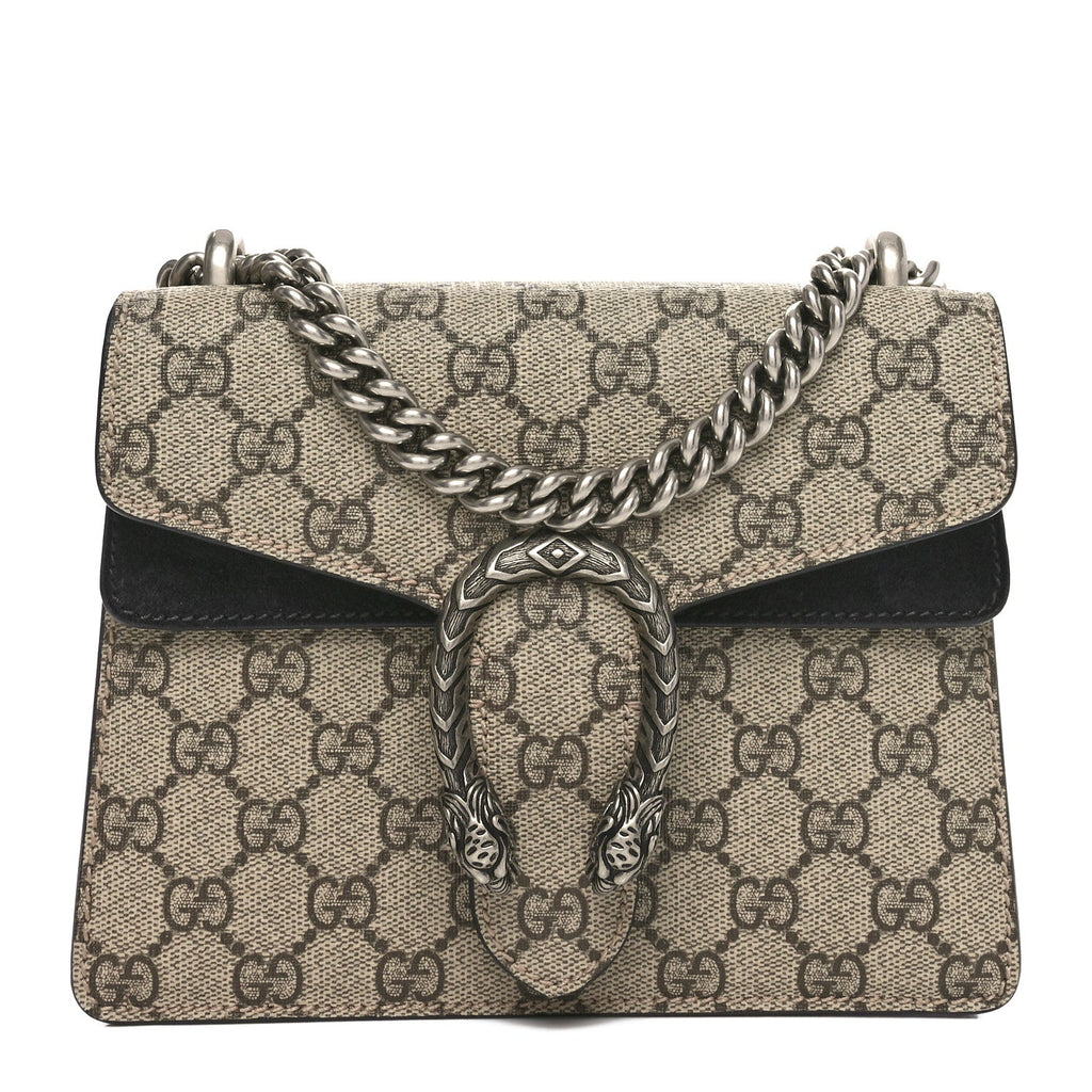 GG Supreme Monogram Mini Dionysus Shoulder Bag Black