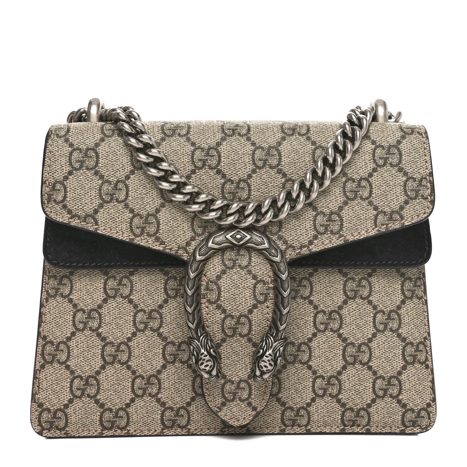 GG Supreme Monogram Mini Dionysus Shoulder Bag Black