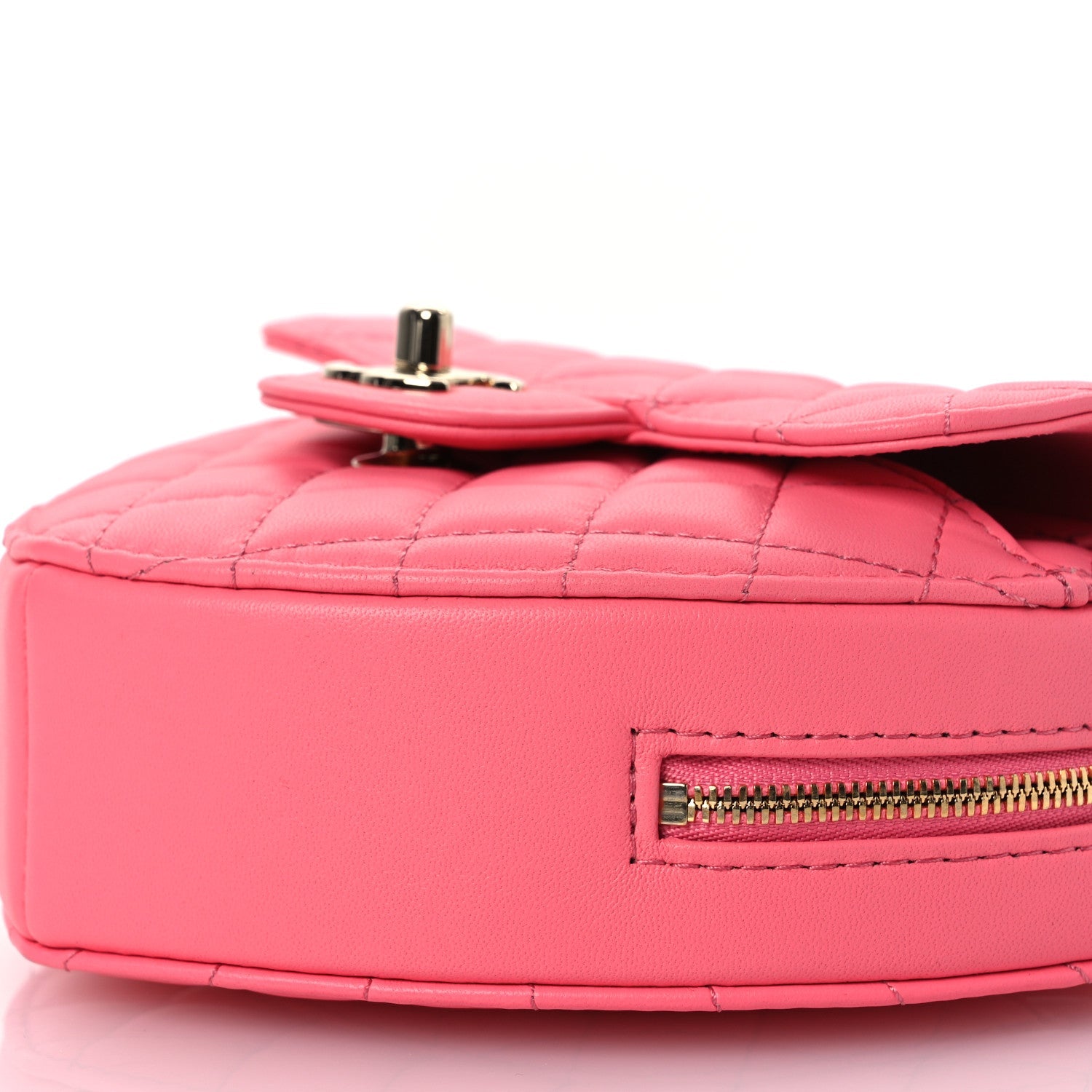 Lambskin Quilted CC In Love Heart Bag Pink