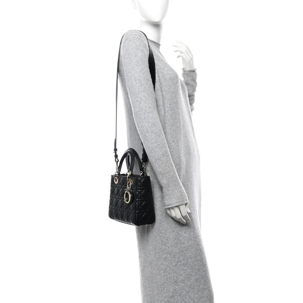 Lambskin Cannage Small My ABCDior Lady Dior Black