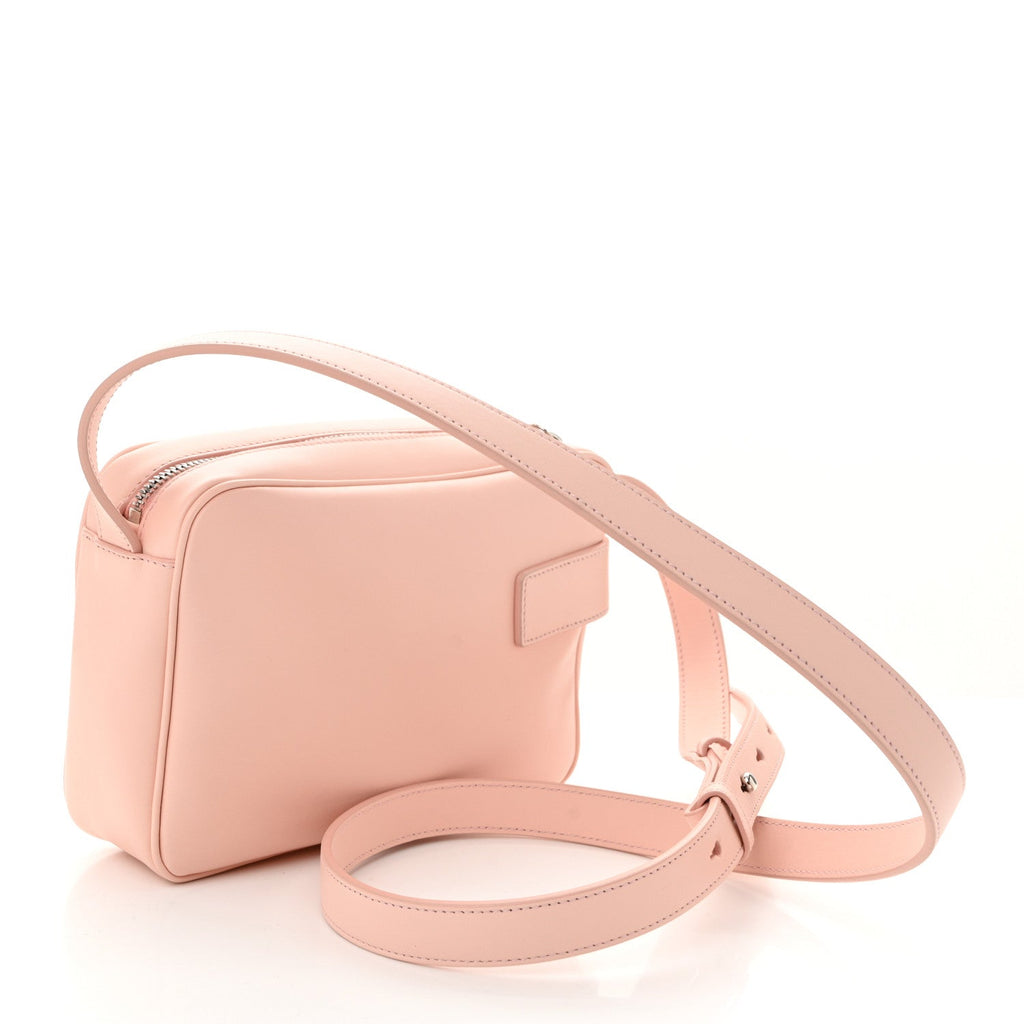Calfskin Gancio Small Archive Camera Case Nylund Pink