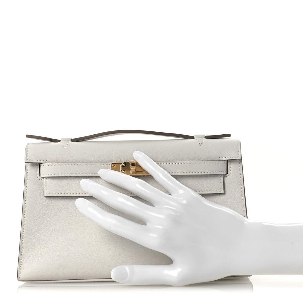 Swift Kelly Pochette Clutch Craie