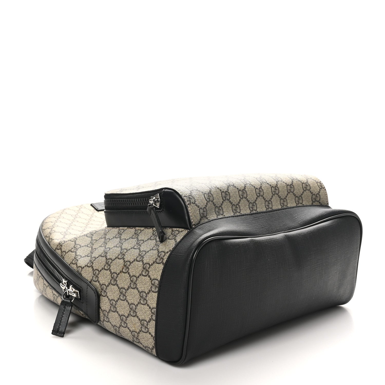 GG Supreme Monogram Medium Backpack Black