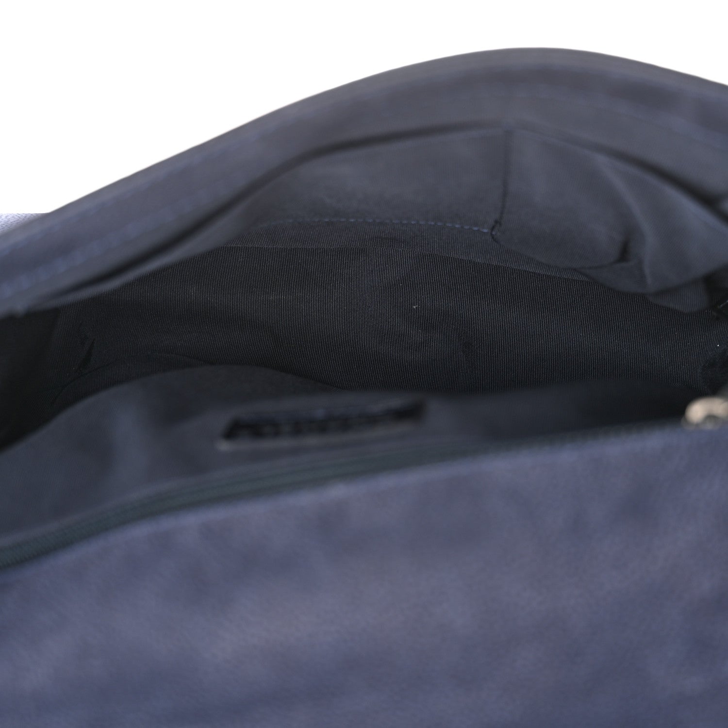 Iridescent Caviar Quilted Large Boy Flap Navy Blue