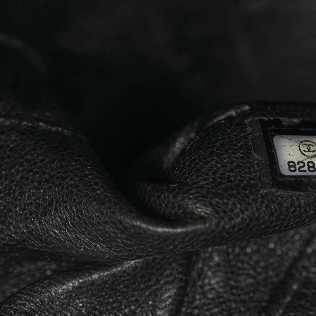 Caviar Quilted Medallion Tote Black