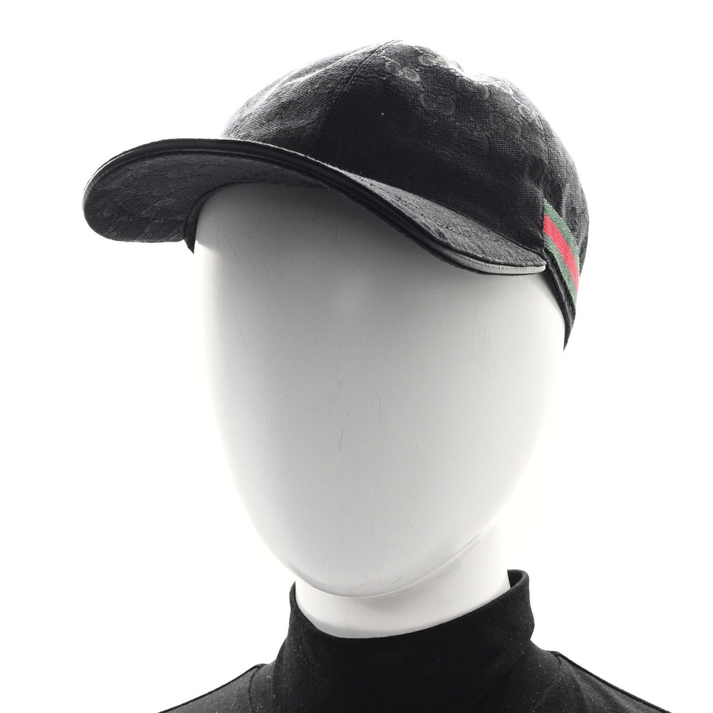 Monogram Web Baseball Hat M Black