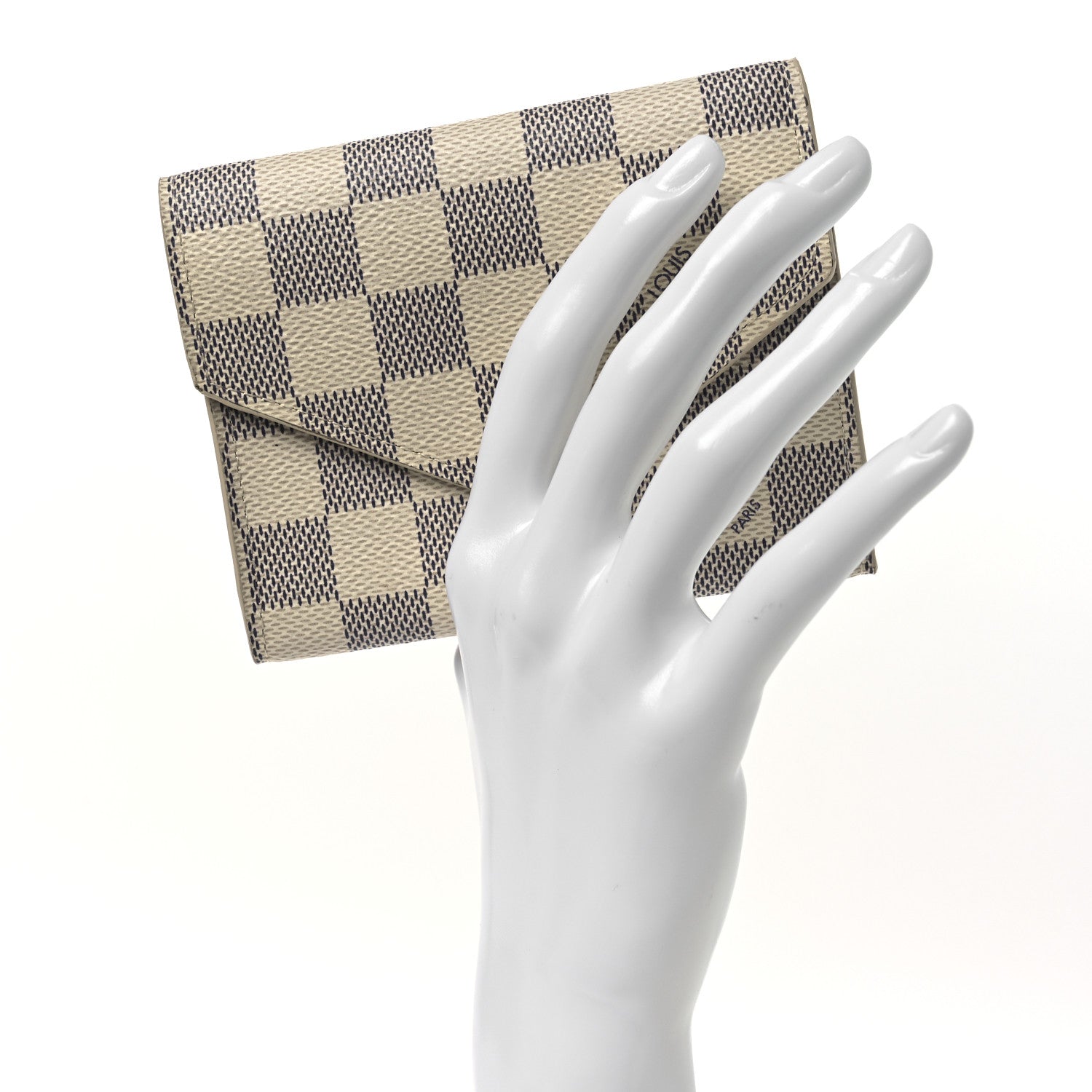 Damier Azur Victorine Wallet Rose Ballerine