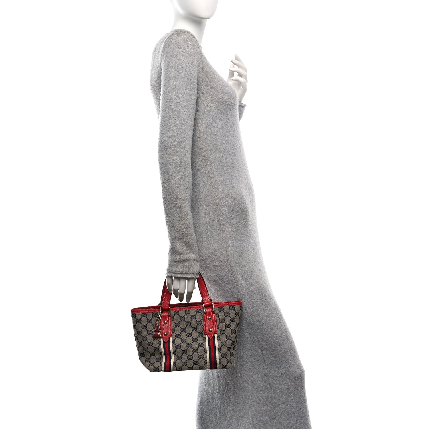 Monogram Small Jolicoeur Tote Navy Red