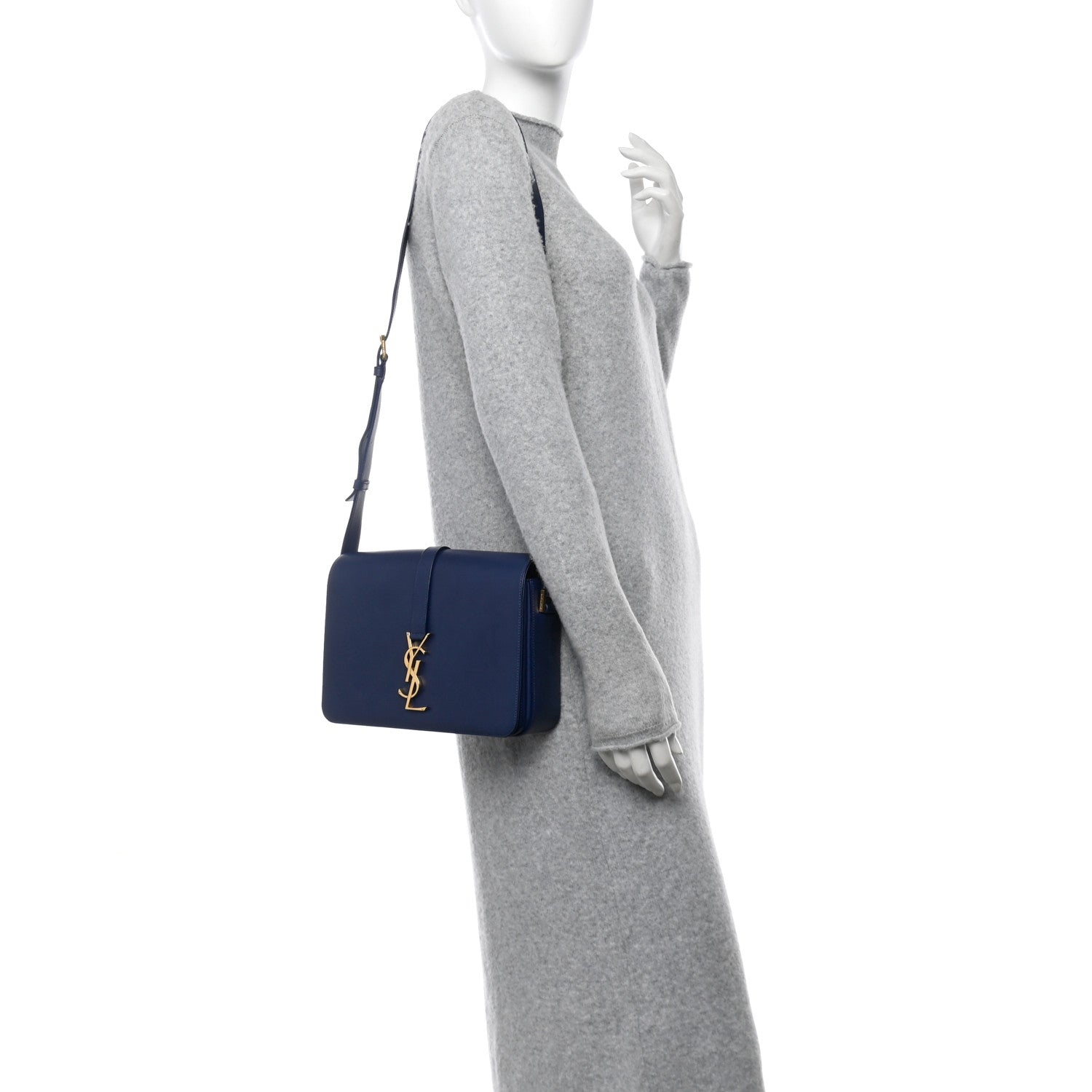 Smooth Calfskin Medium Classic Monogram Universite Bag Deep Marine