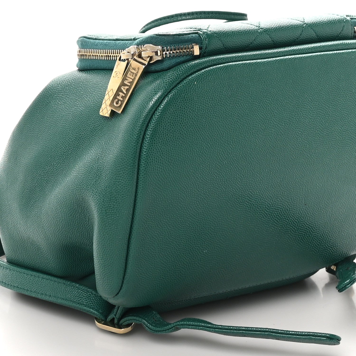 Caviar Quilted Business Affinity Backpack Green